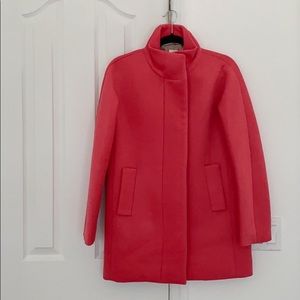 J.Crew Factory City Coat in Coral